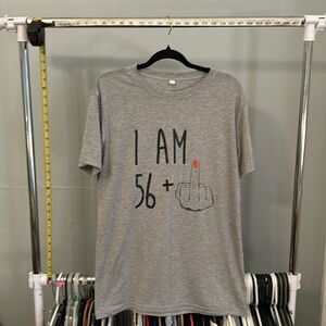 Gray graphic T-shirt